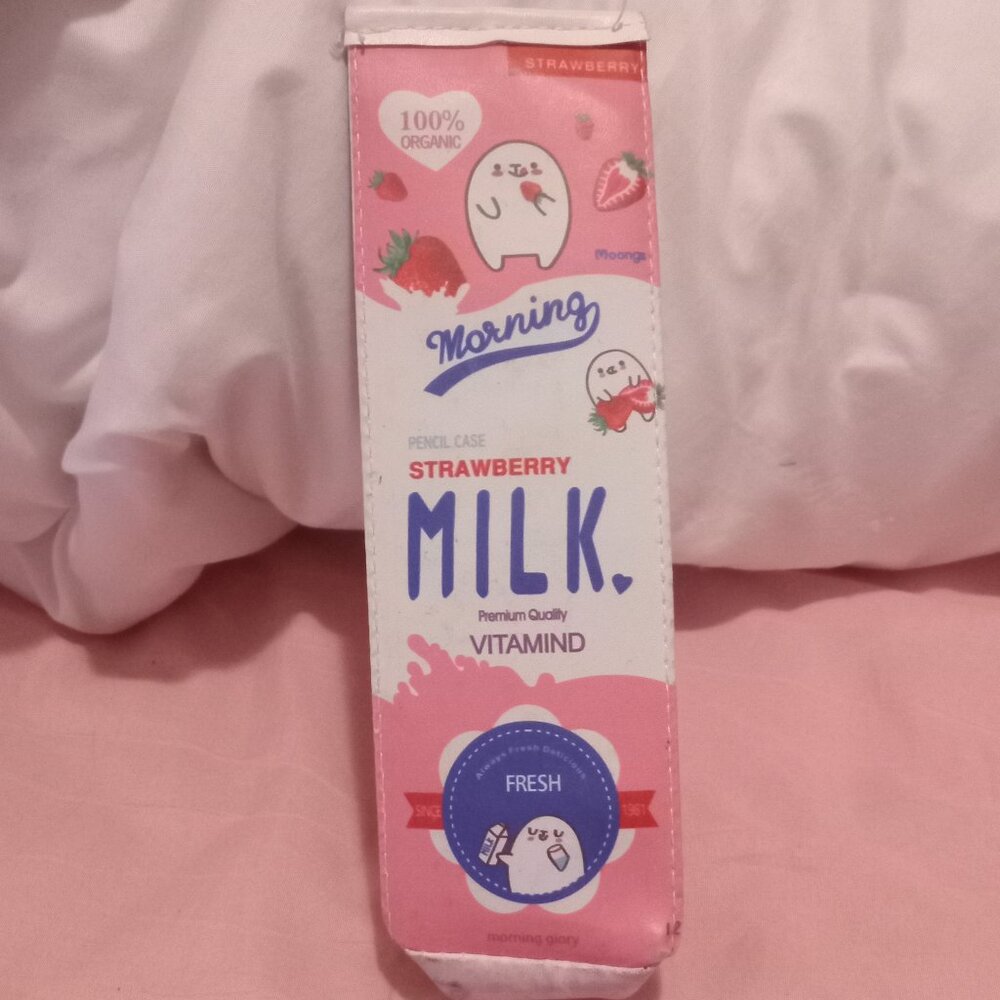 Strawberry Milk Pencil Pouch